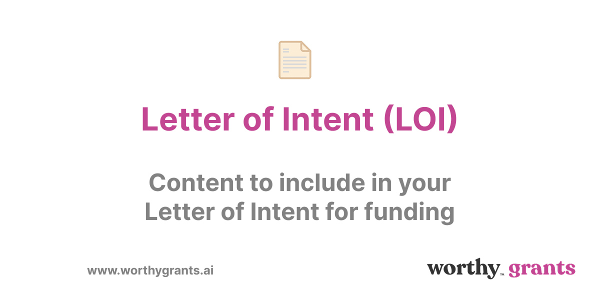 Content to include in a Letter of Intent (LOI)
