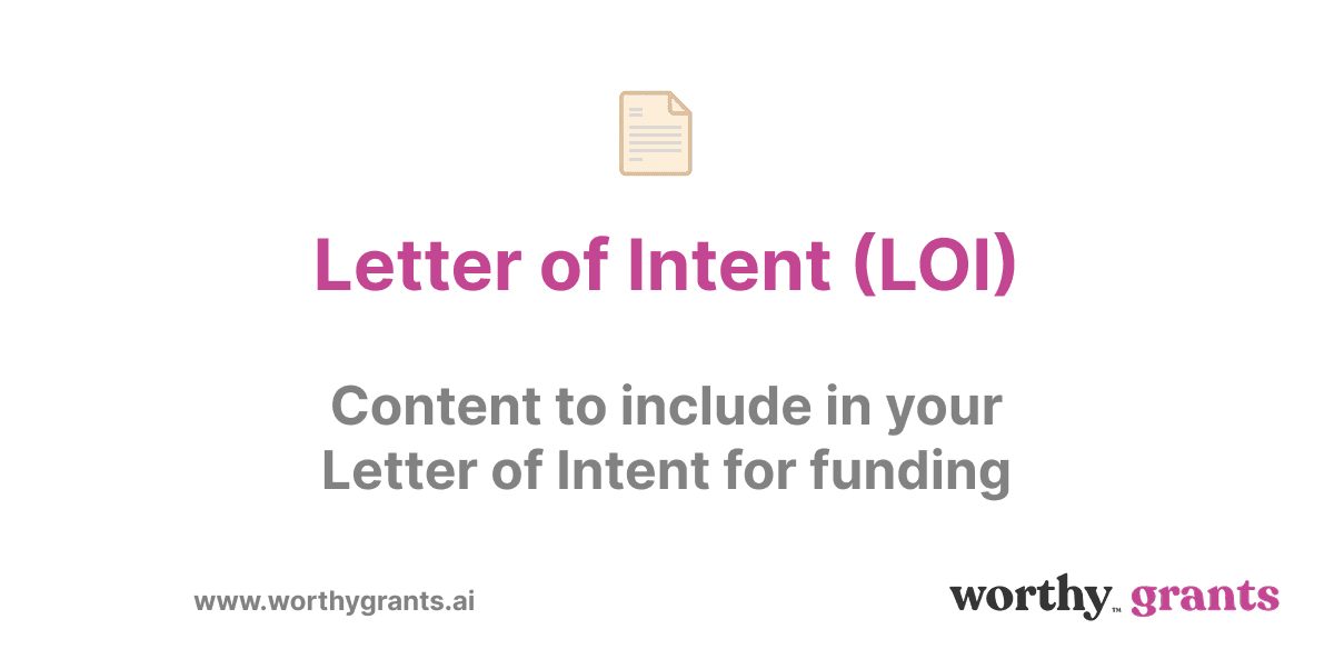 Content to include in a Letter of Intent (LOI)